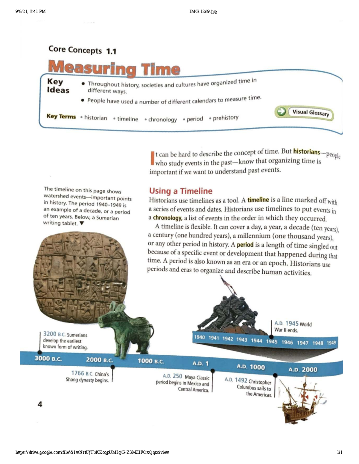 Core Concepts 1.1: Measuring Time in Historical Context - Studocu