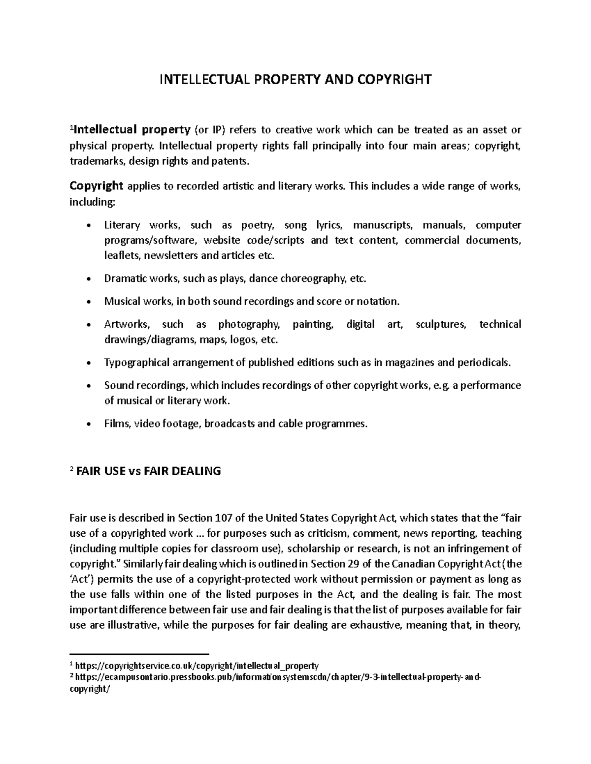 INTELLECTUAL PROPERTY AND COPYRIGHT: Key Concepts & Legal Issues ...
