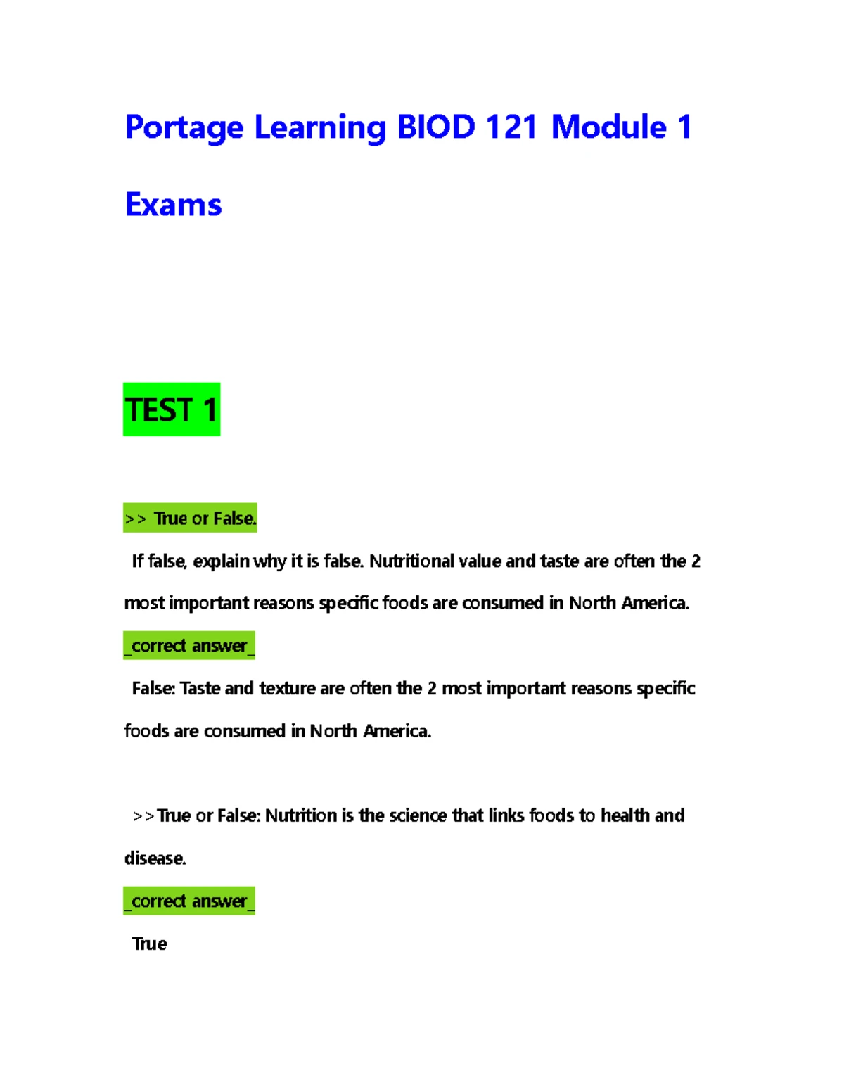 Biod121. mod1 problem set - Module 1 Problem Set Due No due date Points ...