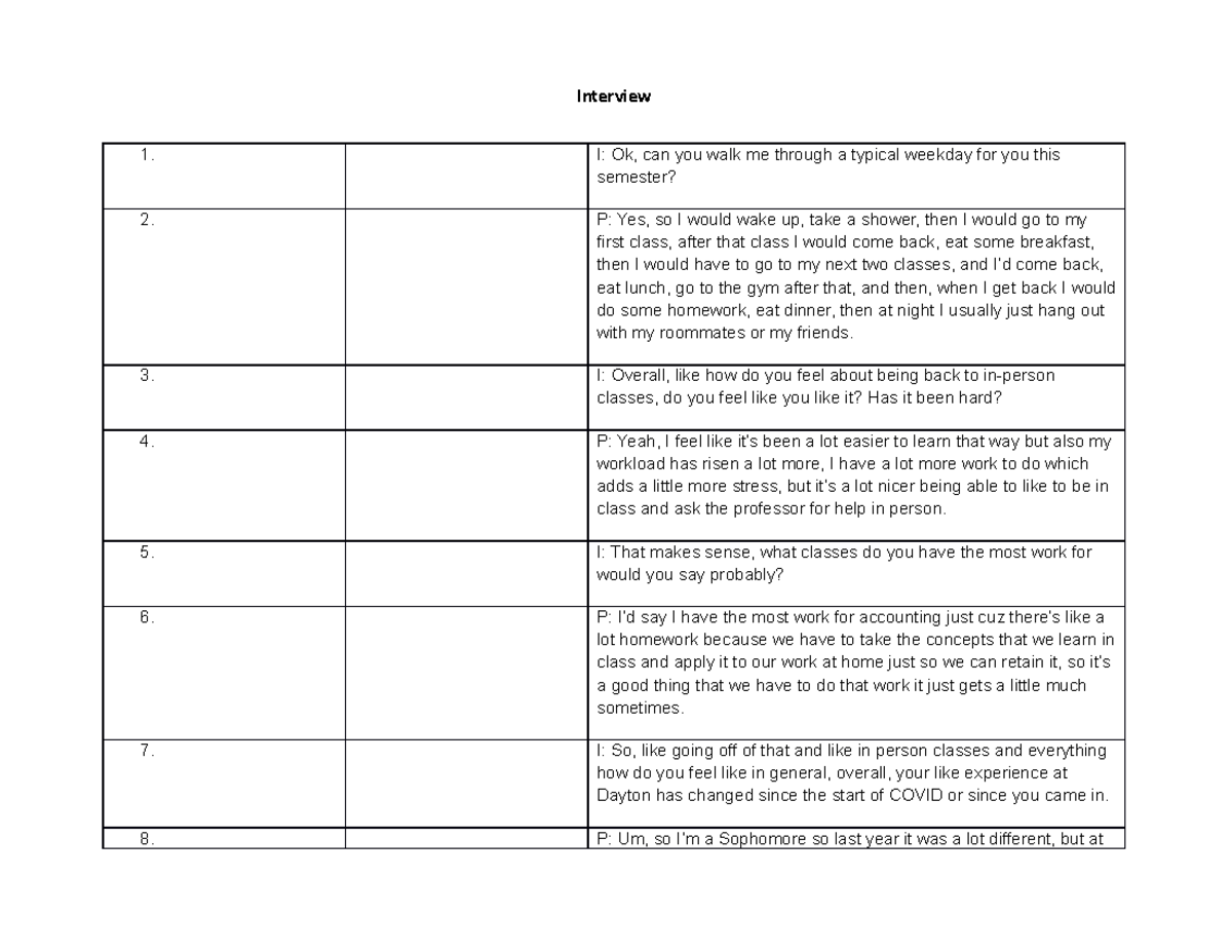 UD 04 - research methods practice - Interview I: Ok, can you walk me ...