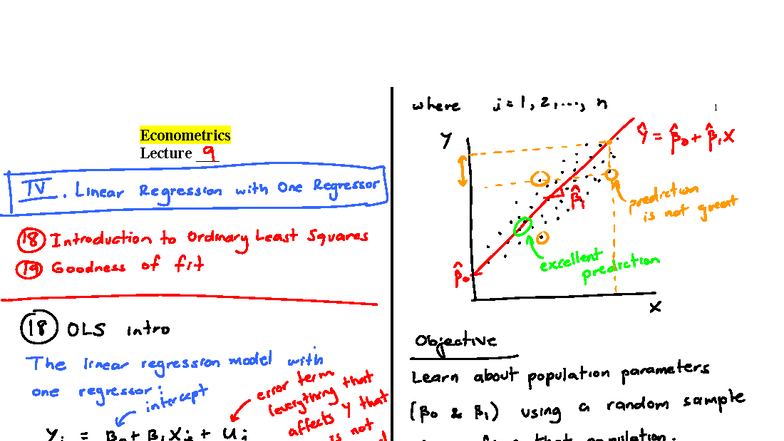 Econometrics 122A Lecture 9 Notes - Studocu