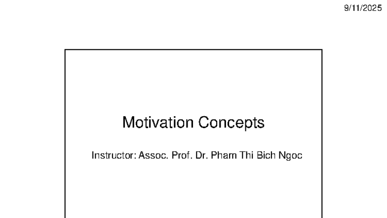 07. Motivation Concepts: Key Theories and Elements Explained - Studocu