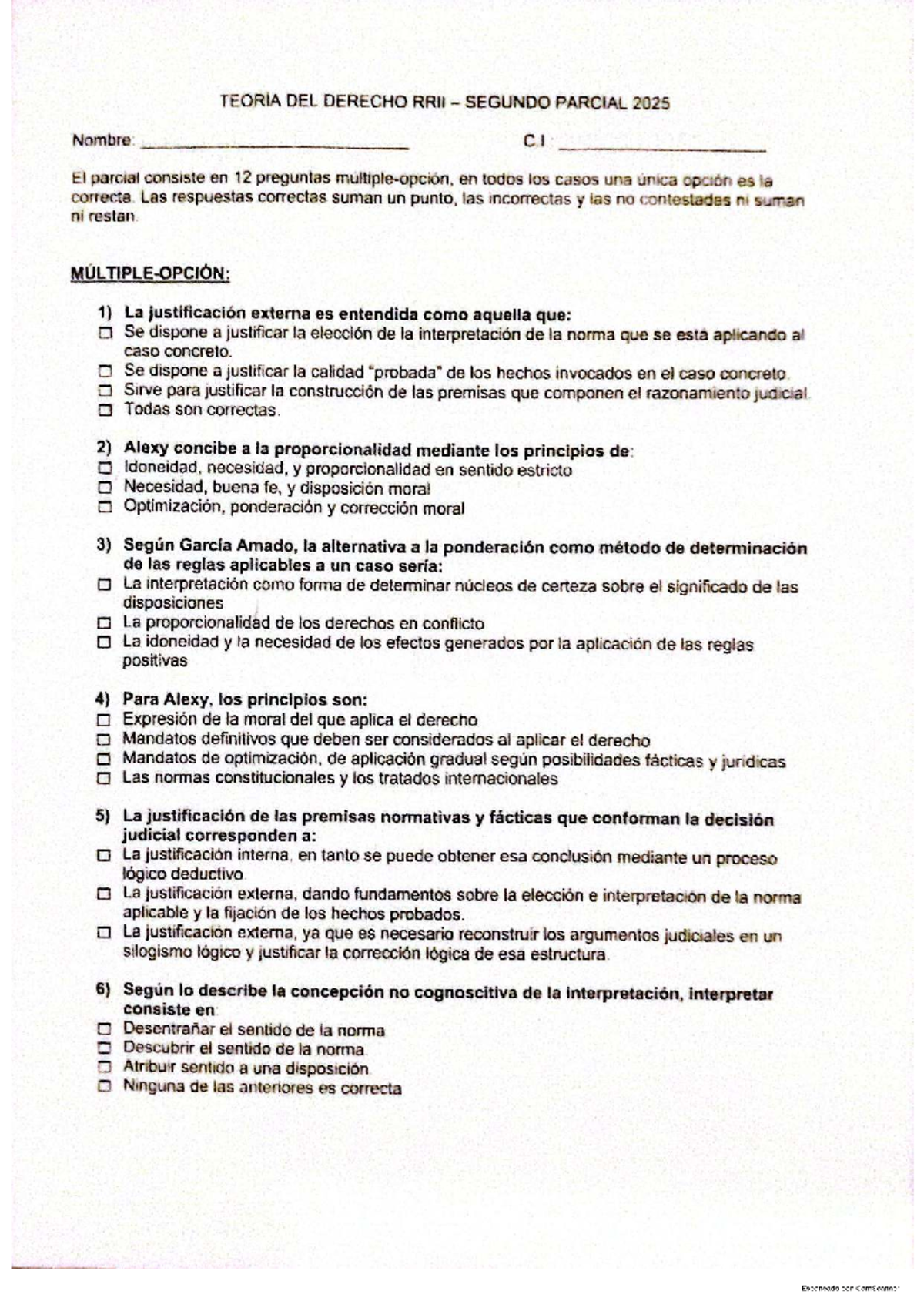 TEORIA DEL DERECHO RRII SEGUNDO PARCIAL 2025 - Preguntas y Respuestas ...