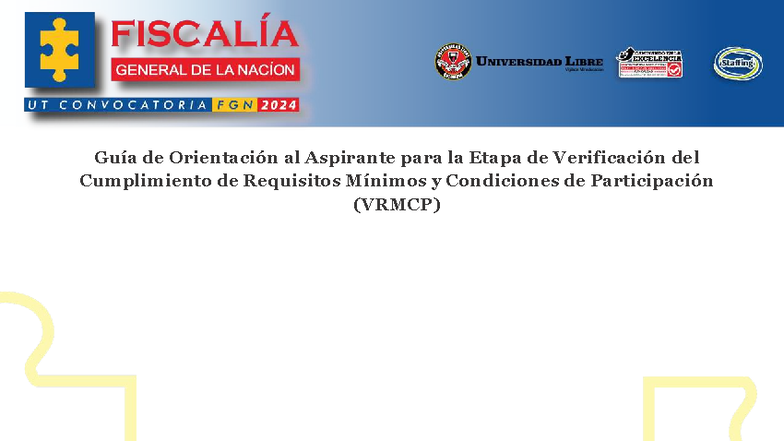 Guía de Orientación para el Concurso de Méritos FGN 2024 - VRMCP - Studocu