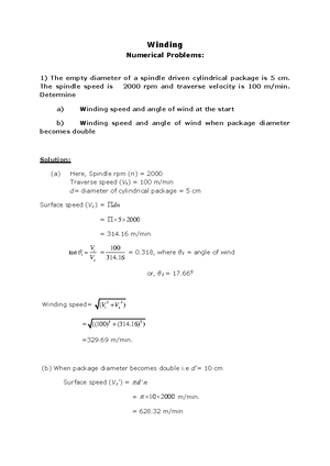 Basic mode of winding or types - Basic Mode of Winding Random winding ...