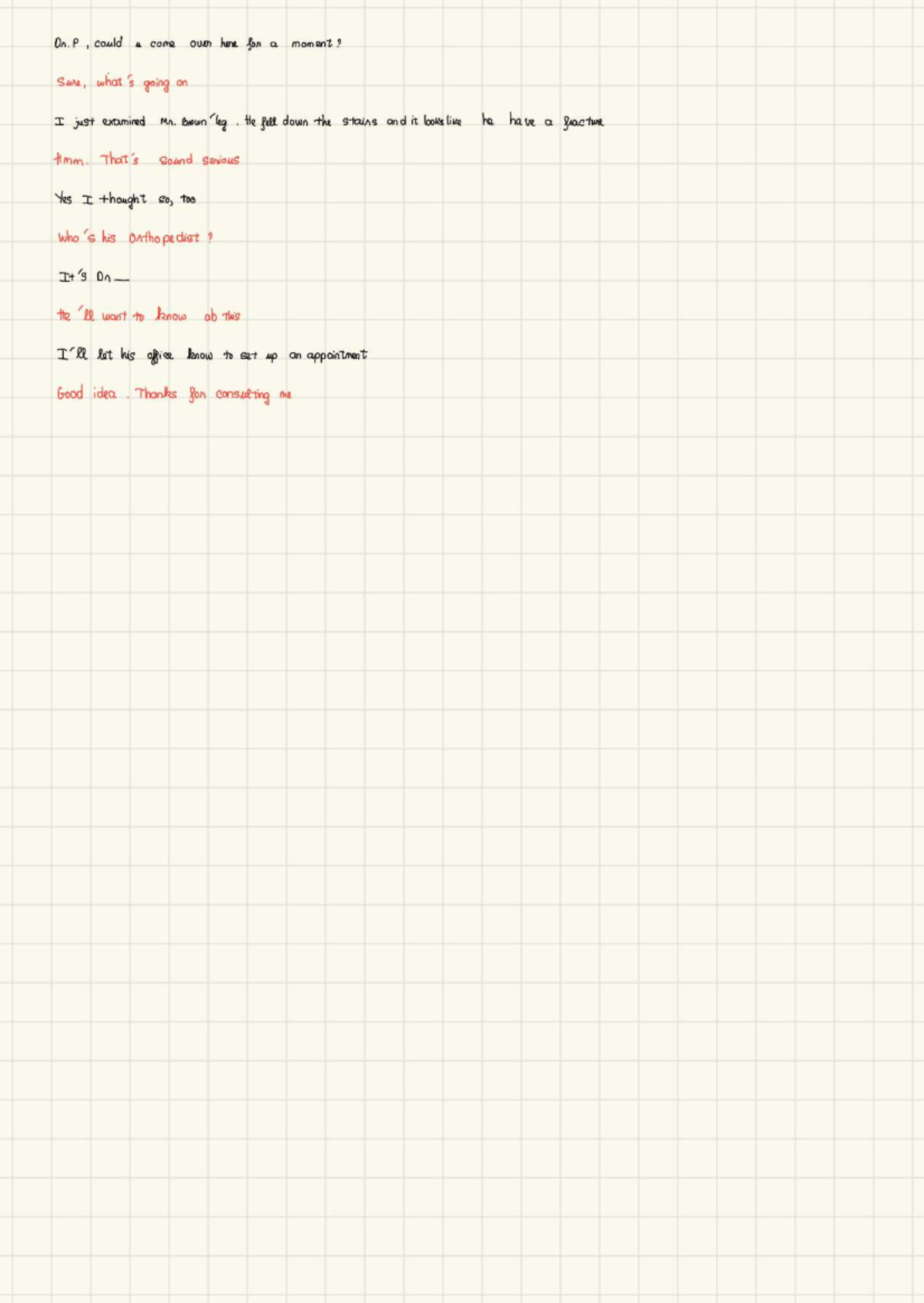 Orthopedic Consultation Notes - Patient Examination Details - Studocu