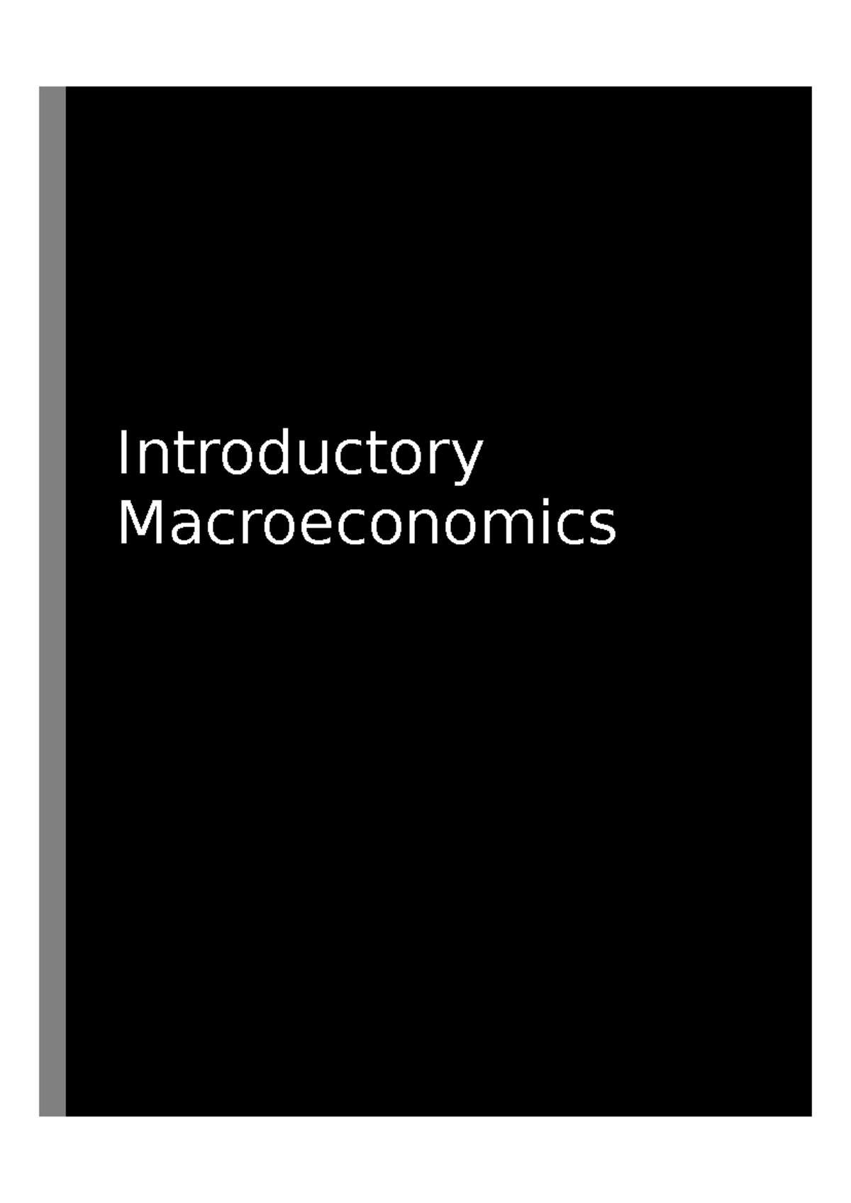 Introductory Macroeconomics: Key Concepts and GDP Analysis - Studocu