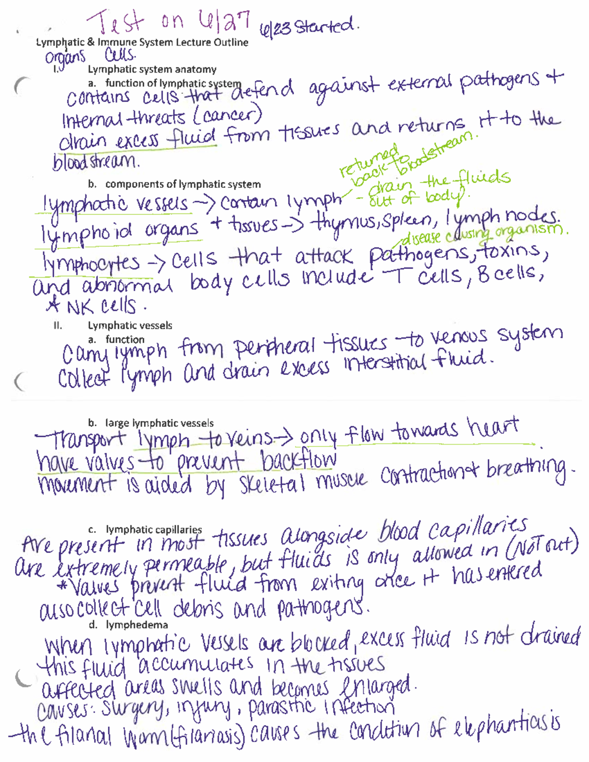 Final Exam Review Guide for BIO101: Lymphatic Immune System - Studocu