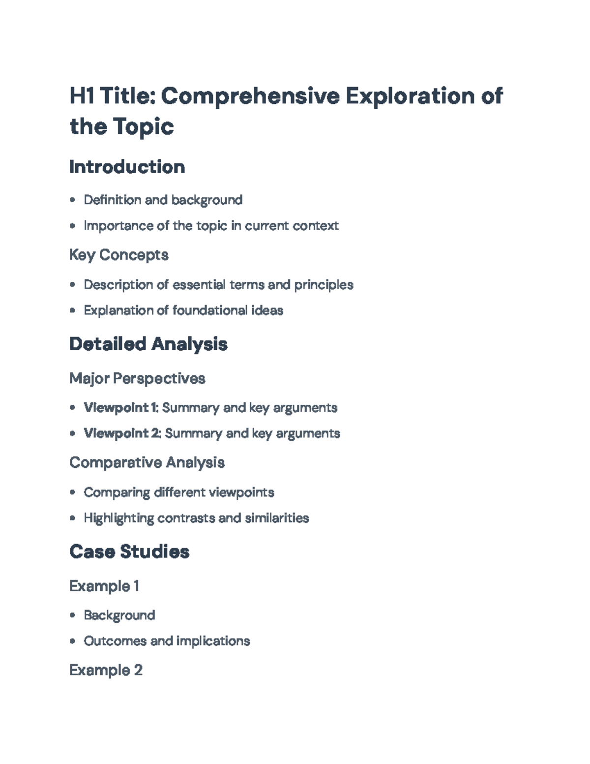 Comprehensive Study Guide on Key Concepts & Perspectives in [Course ...