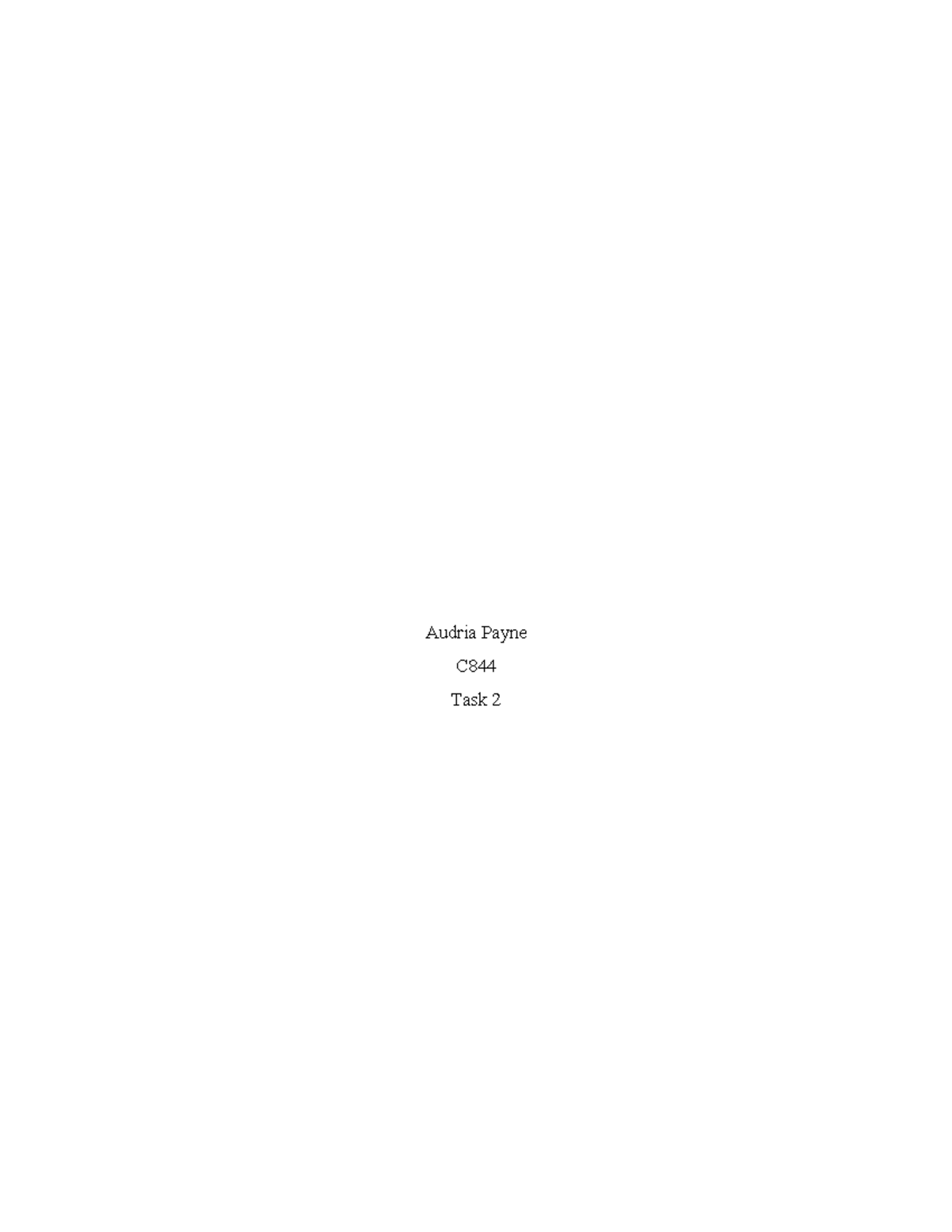 Task 21 - My task 2 draft for C844 - Audria Payne C Task 2 A. WLAN ...