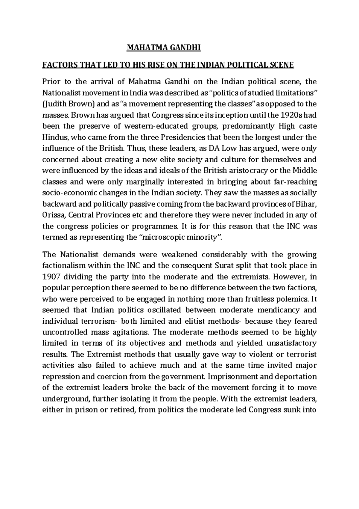 Mahatma Gandhi - Key Insights & Influences on India's Freedom Movement ...