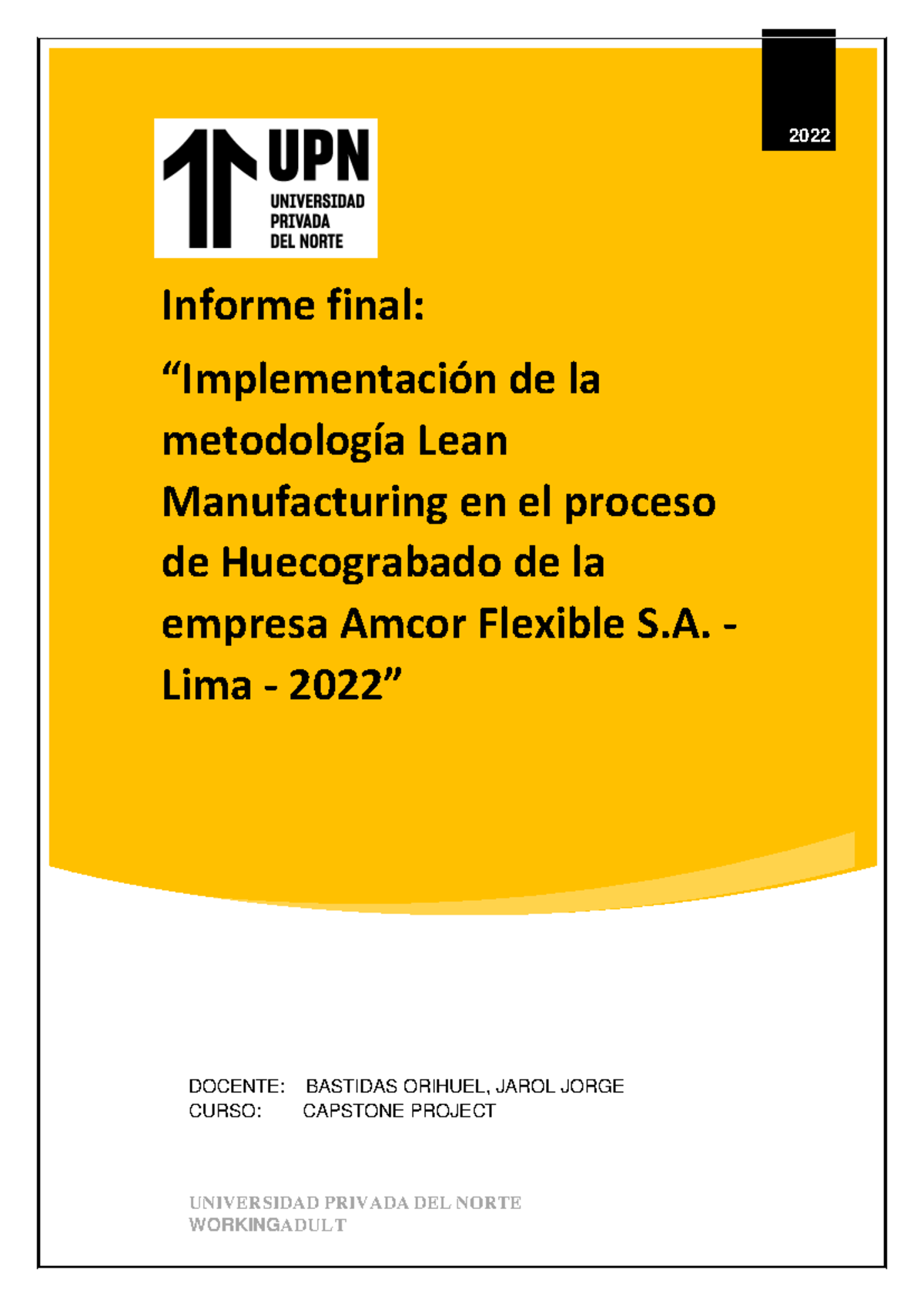 Trabajo Final - Capstone Project: Implementación Lean en Huecograbado ...