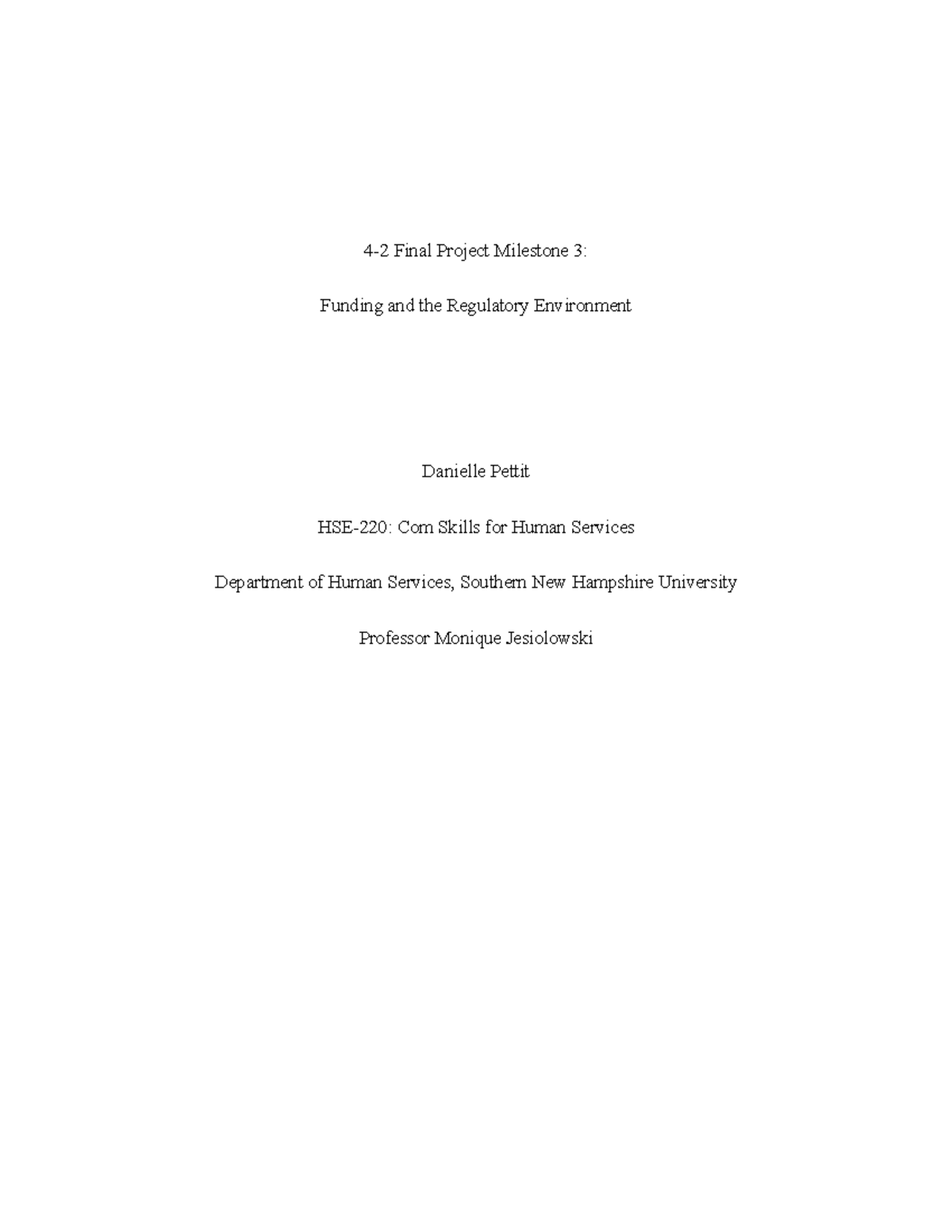 HSE-220 Final Project Milestone 3: Funding & Regulatory Analysis - Studocu