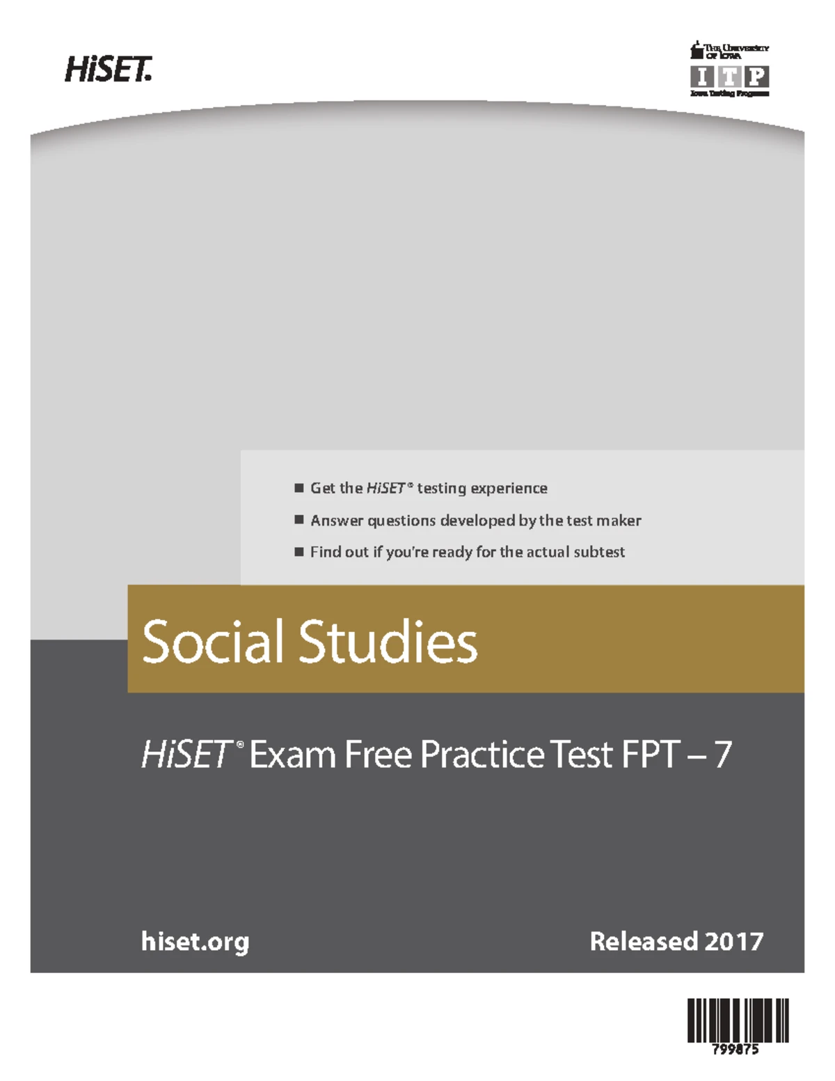 HiSET Language Arts - Writing Practice Test FPT 6A - Studocu