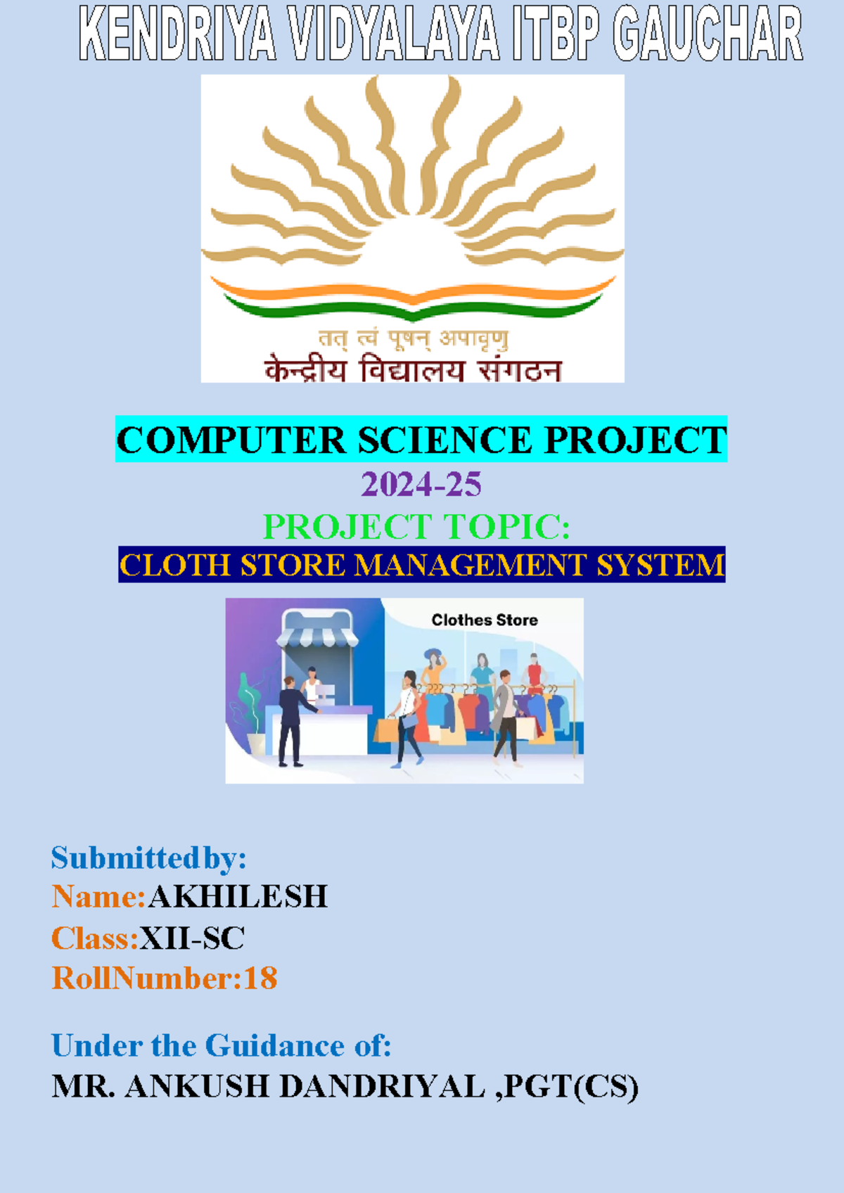 Frontpage - Physics SL - COMPUTER SCIENCE PROJECT 2024- 25 PROJECT ...