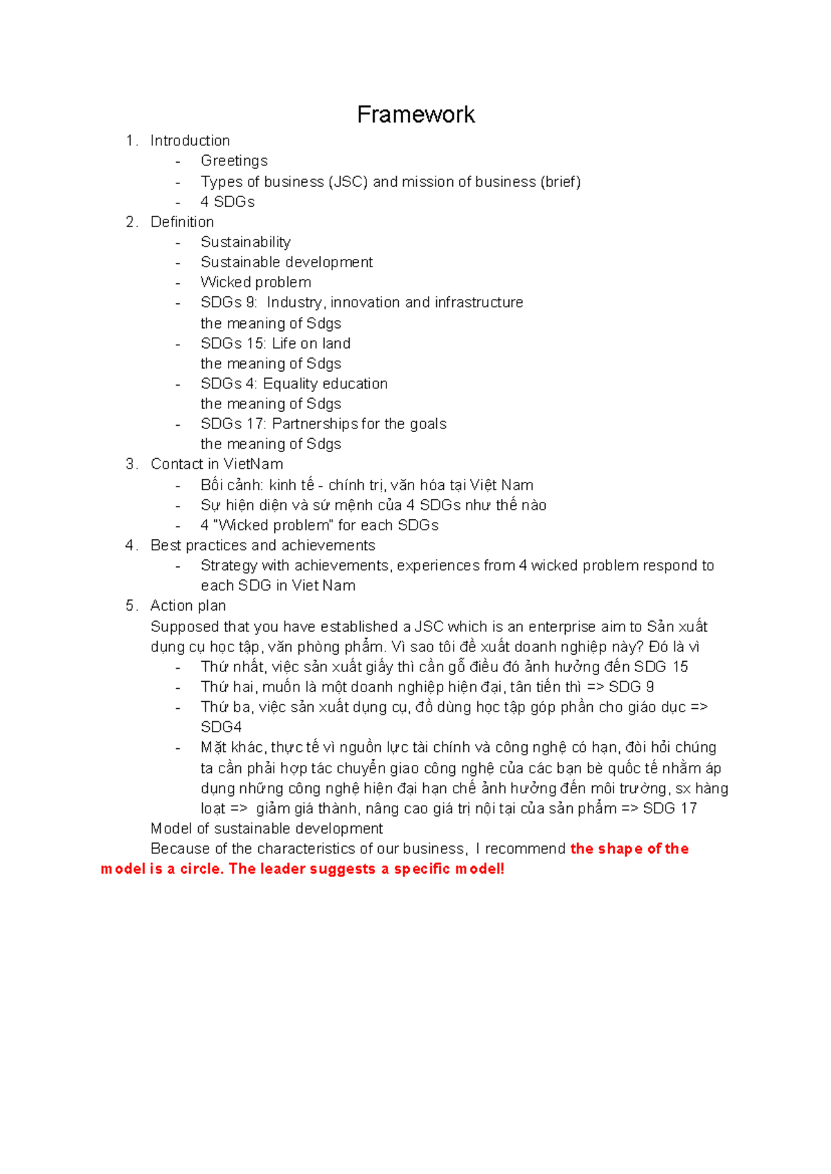 PTBV - Exercise - Framework 1. Introduction - Greetings - Types of ...