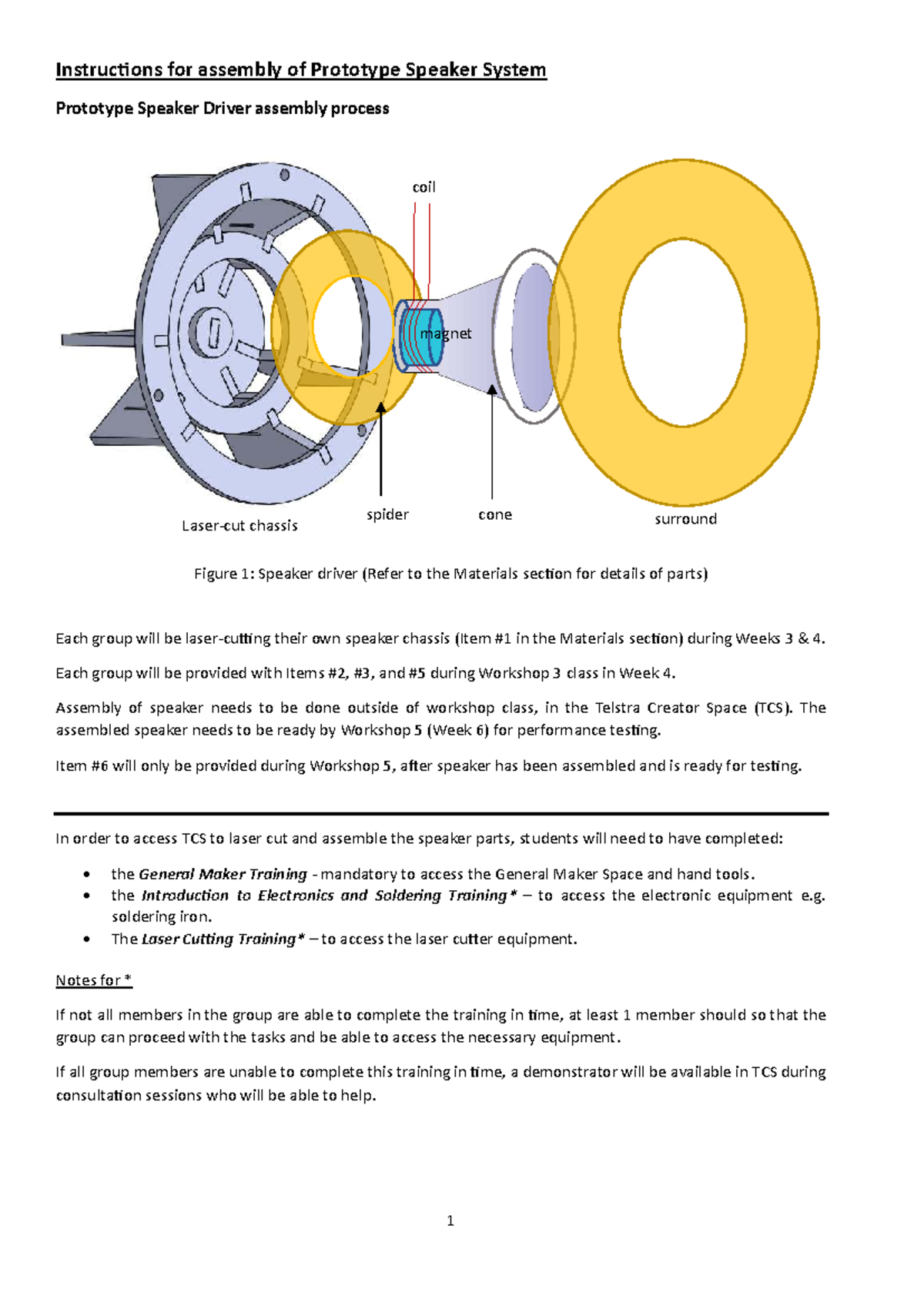 Assembly Instructions for Prototype Speaker System 2024S2 - Studocu
