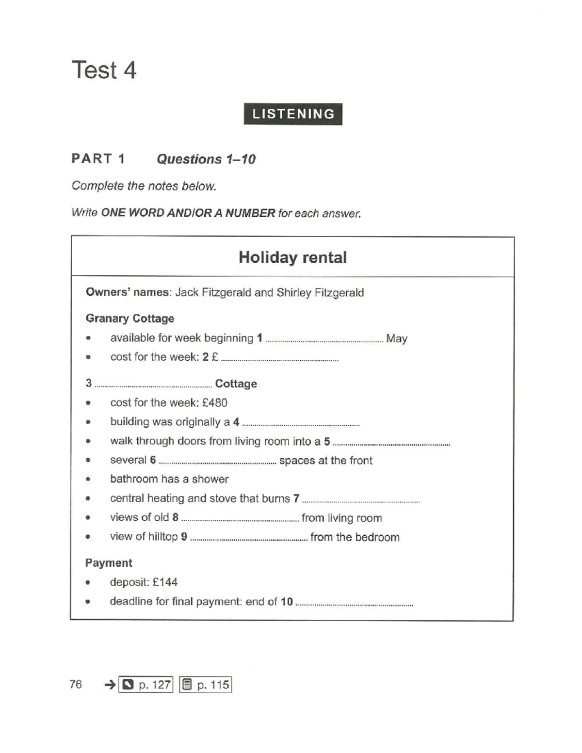 CAM 16 - TEST 4: Listening and Reading Practice for IELTS - Studocu