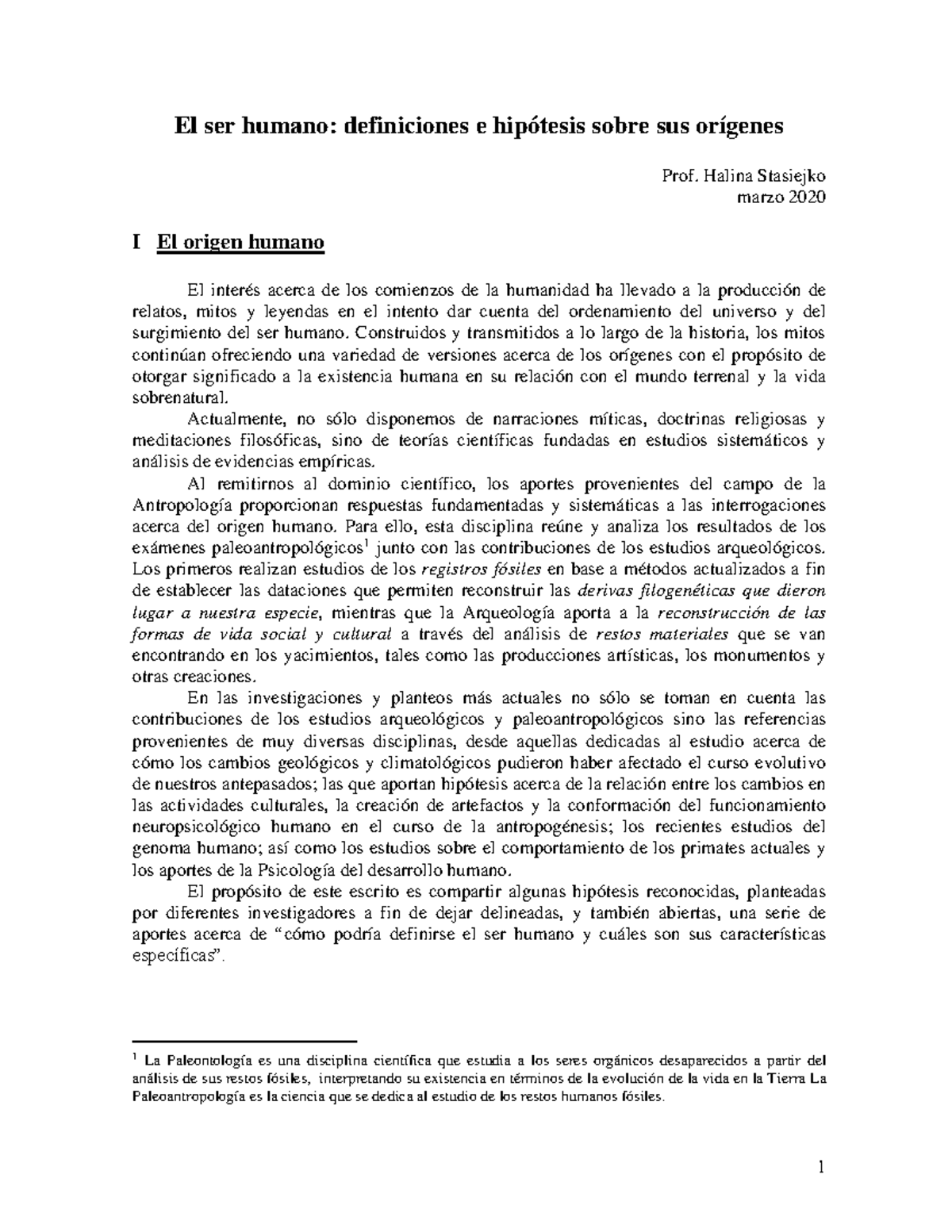 Final Exam Study Guide for Course Code XYZ101 - El ser humano ...
