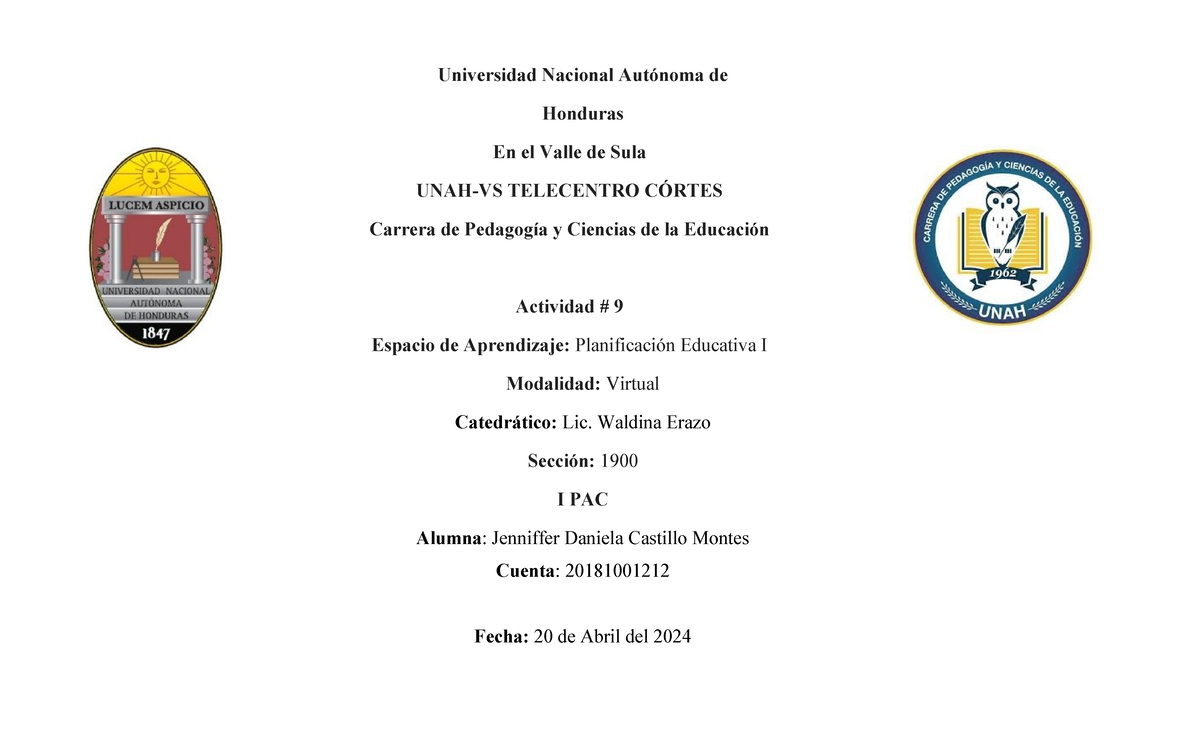 PLAN OPERATIVO ANUAL POA - CENTRO EDUCATIVO JESÚS MILLA SELVA - Document Preview