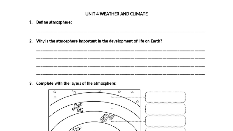 UNIT 4 Weather and Climate Study Guide - Studocu