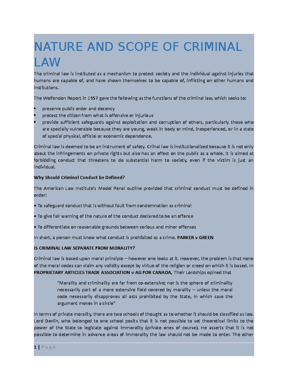 Criminal LAW Notes: Understanding the Nature, Scope, and Punishment ...