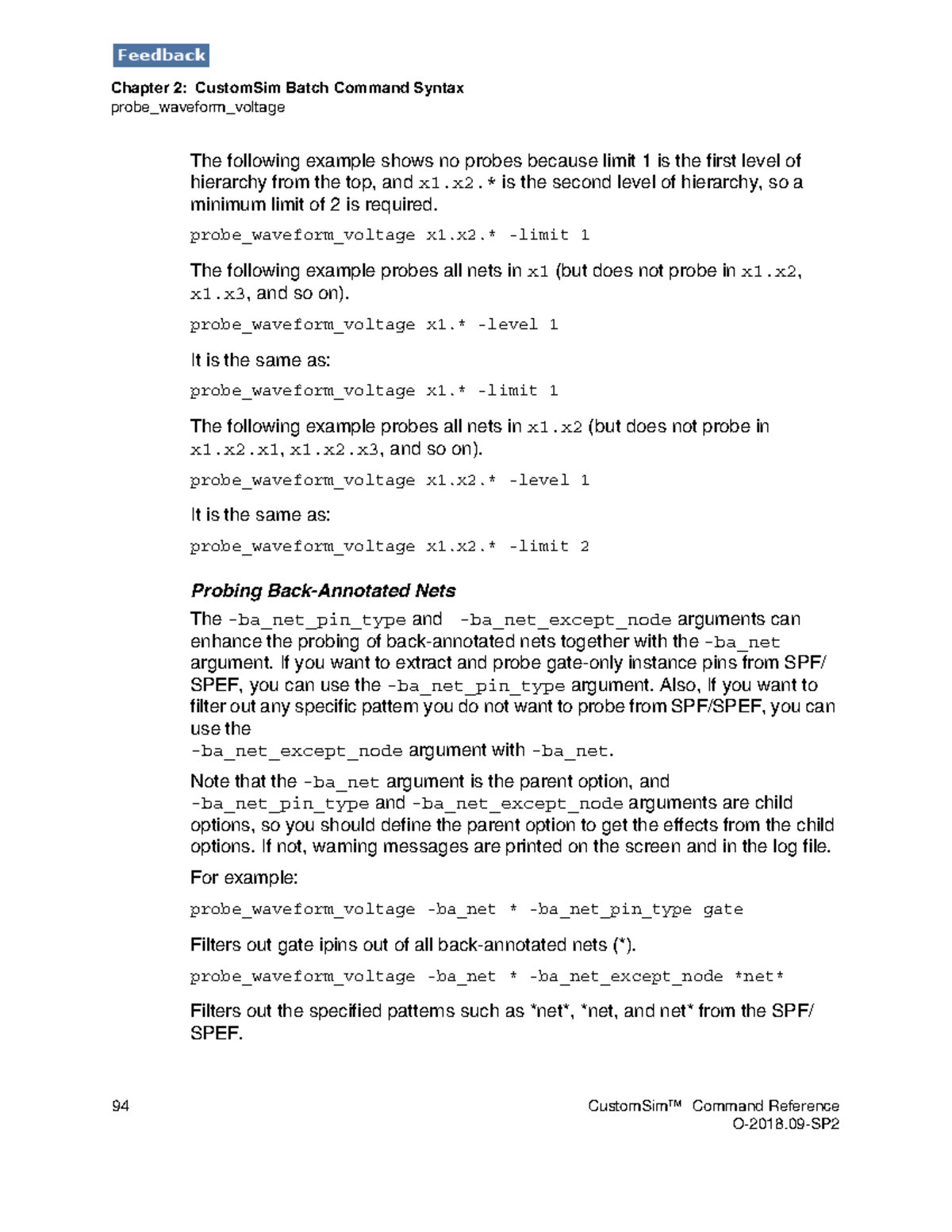 Chapter 2: CustomSim Batch Command Syntax Overview (108) - Studocu