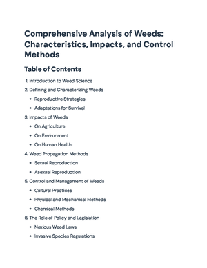 Comprehensive Guide on Weeds and Their Management Strategies ...