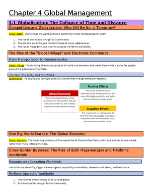 Study Guide MGT 201 - Summary Principles Of Mgt - Chapter 1- The ...