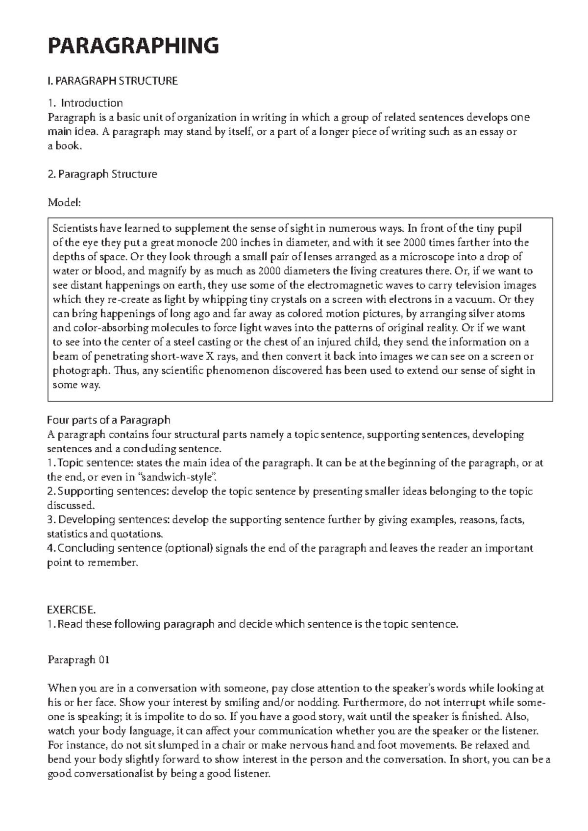 Paragraphing: Best Practices and Structure Guide - Studocu