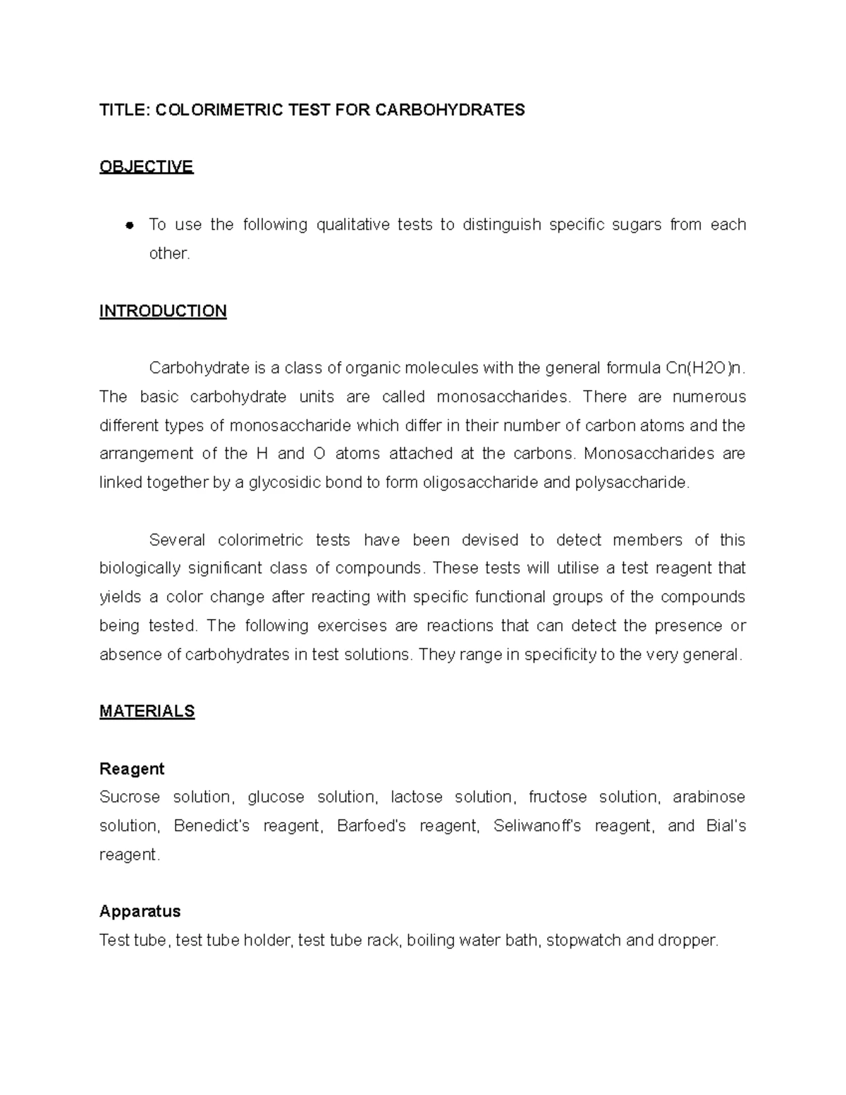 FST261 LAB1 Final Report on Physical Properties of Fats and Oils - Studocu