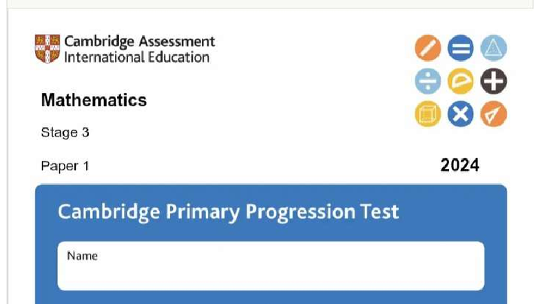 CAMBRIDGE PROGRESSION TEST 2022 visual data 8
