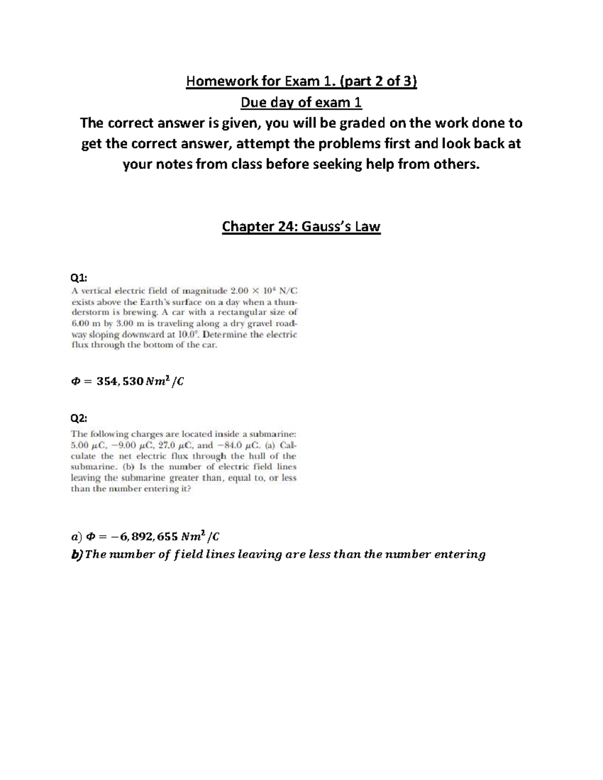 Chapter 24 Homework for Exam 1 (Part 2 of 3) - Studocu