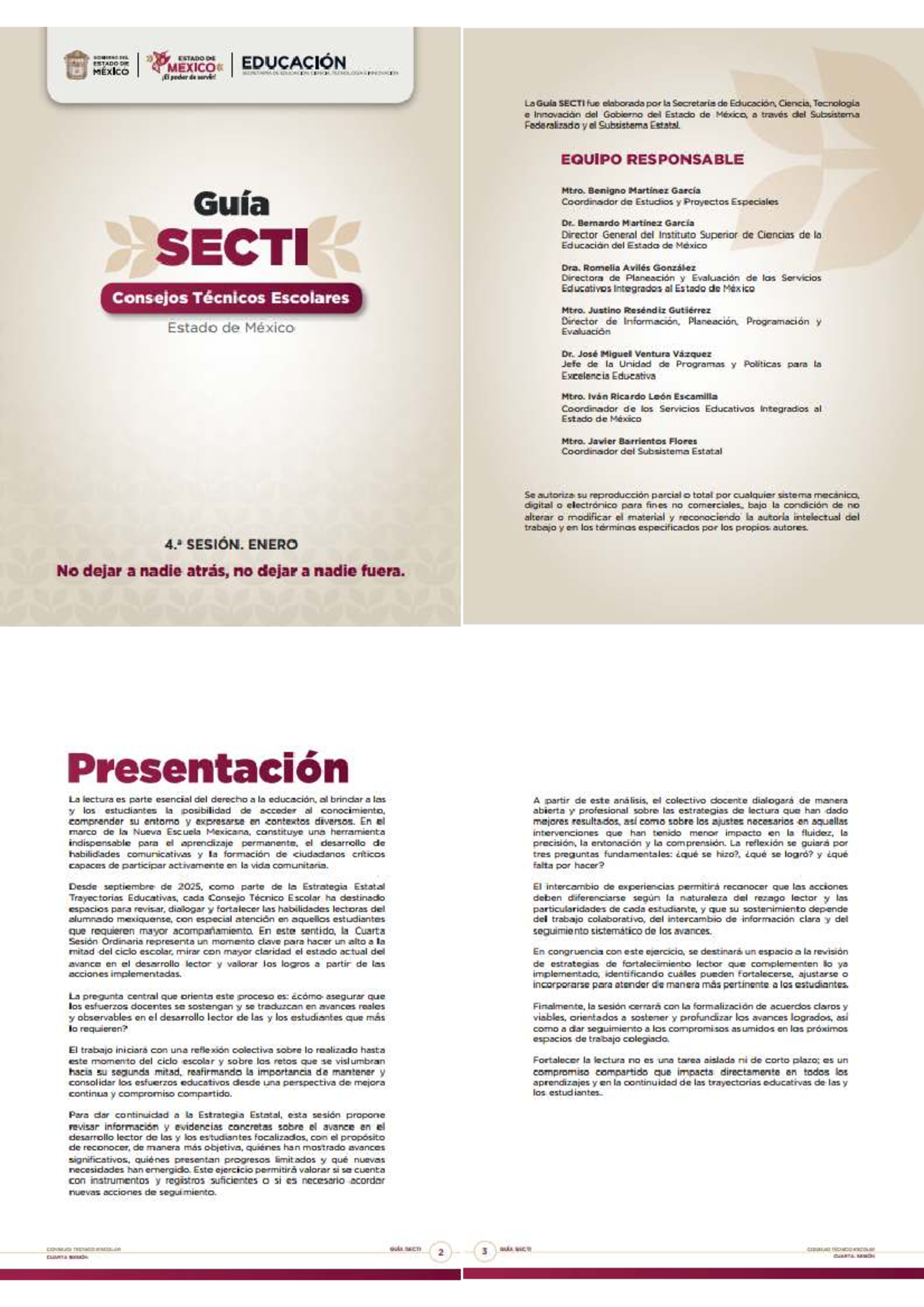 Guía SECTI CTE - Análisis de Avances Lectoras (Enero) - Studocu