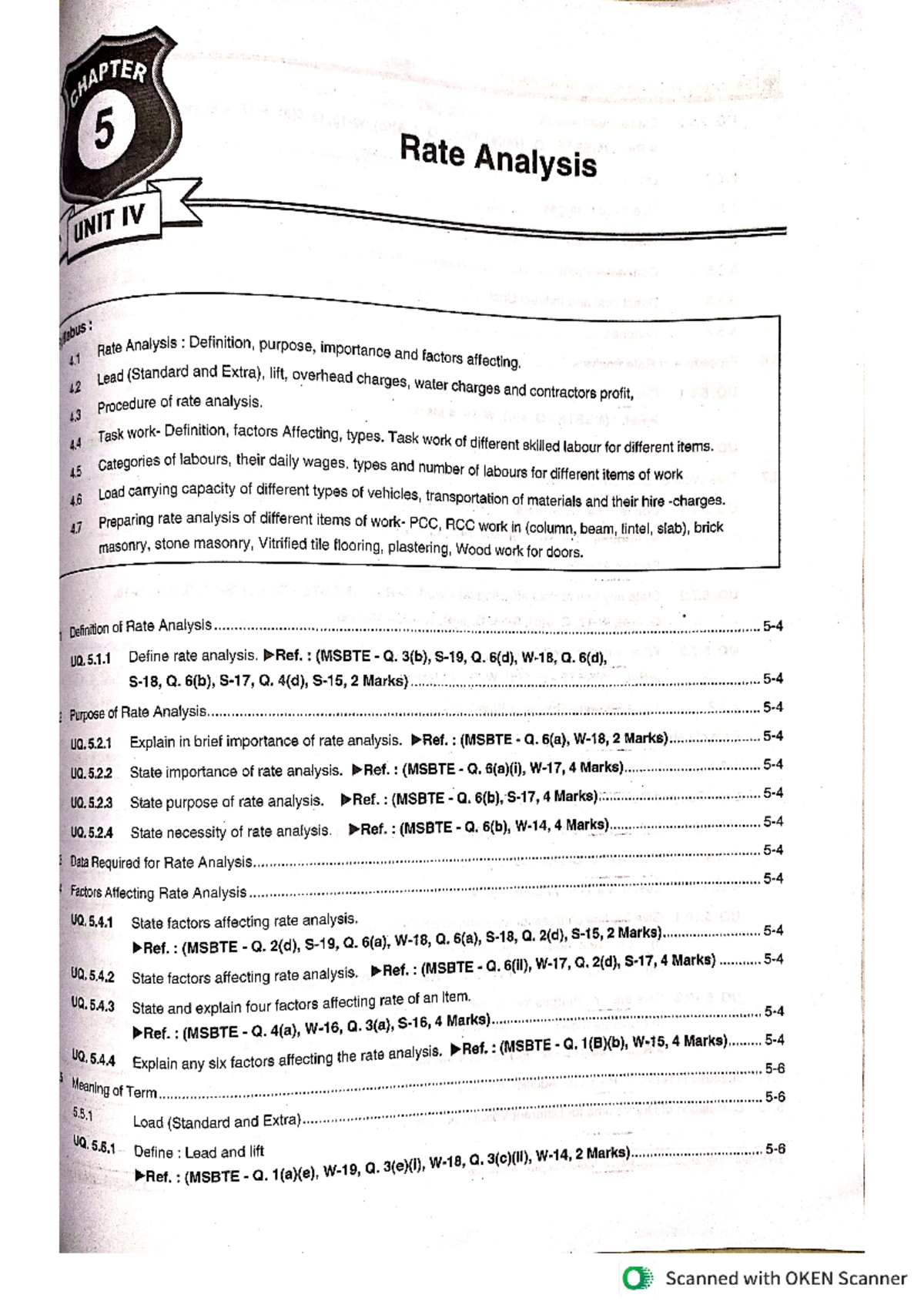 EAC Rate Analysis: Estimation Notes and Key Insights - Studocu