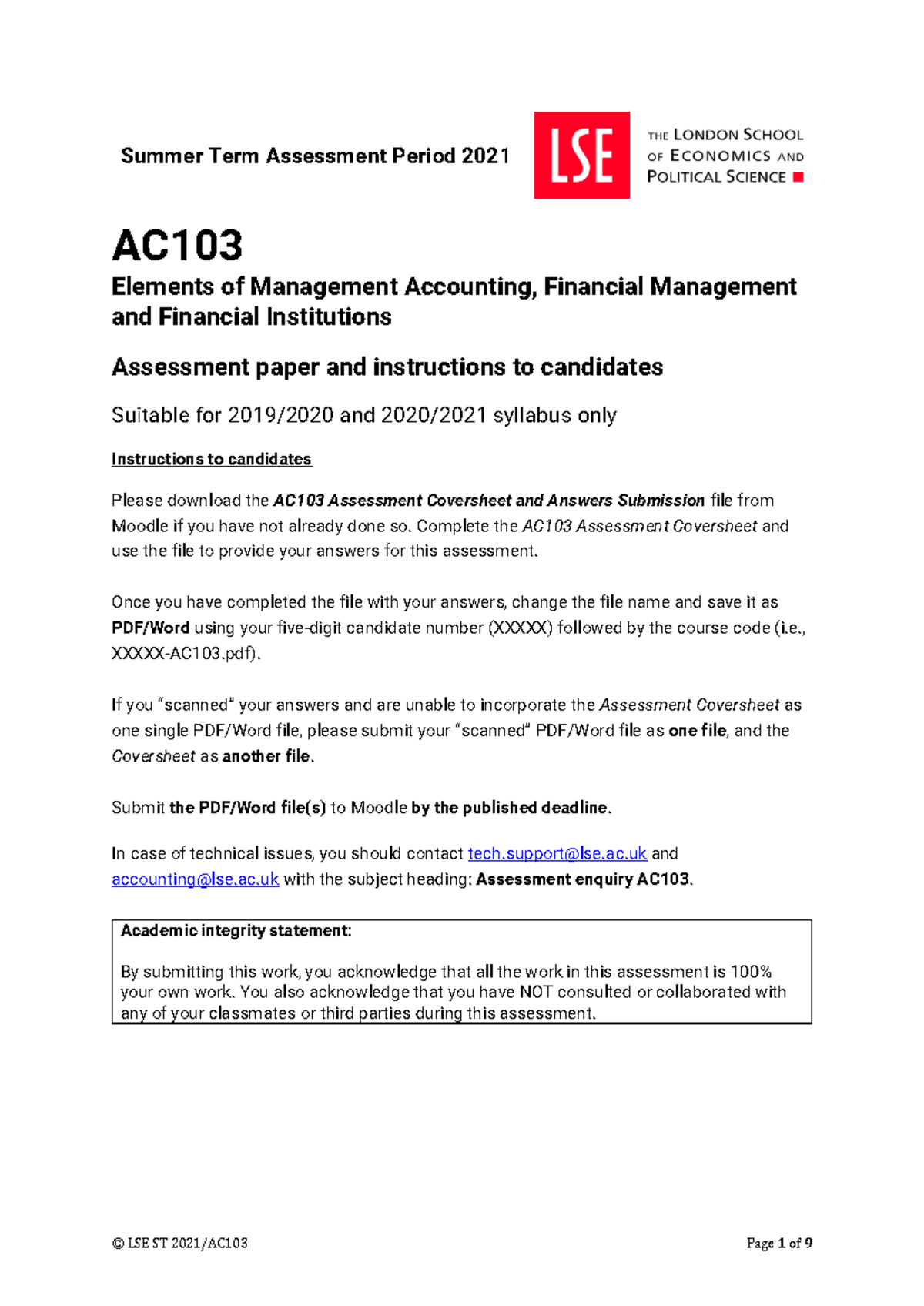 AC103 2021 exam MAIN paper 988c426158 d4a51169 ee8a6f5621dbf9 - Summer ...