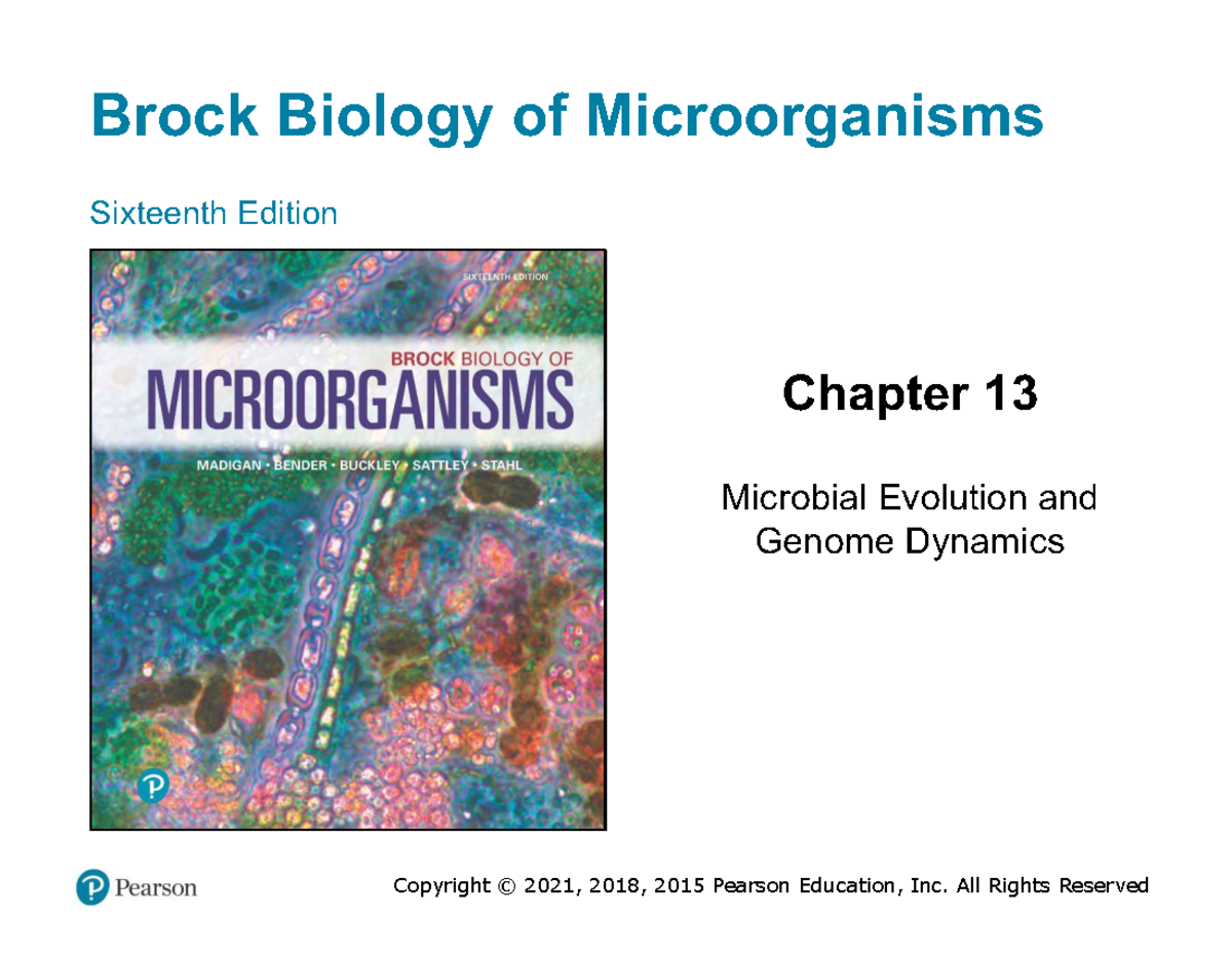 Brock Biology of Microorganisms (16th Ed) Ch 13: Microbial Evolution ...