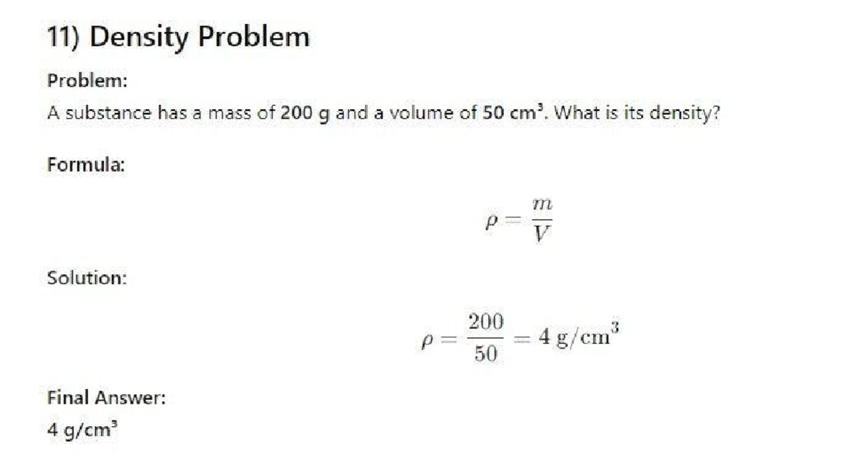 26 03 21 01 40 44 - solving - General Physic, STEM - 11) Density ...