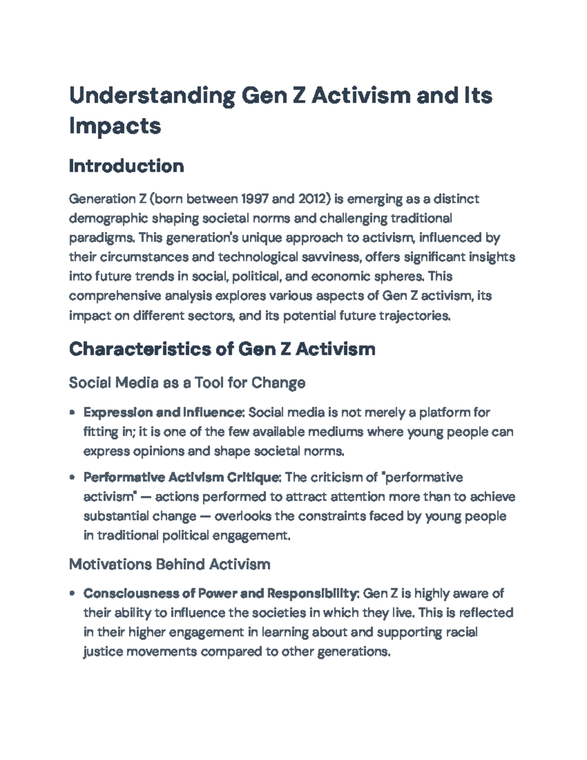 Understanding Gen Z Activism and Its Impacts: Insights and Case Studies ...