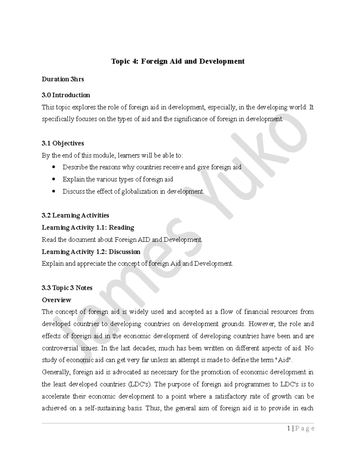 Foreign Aid & Development: Key Concepts & Issues in Development Aid ...