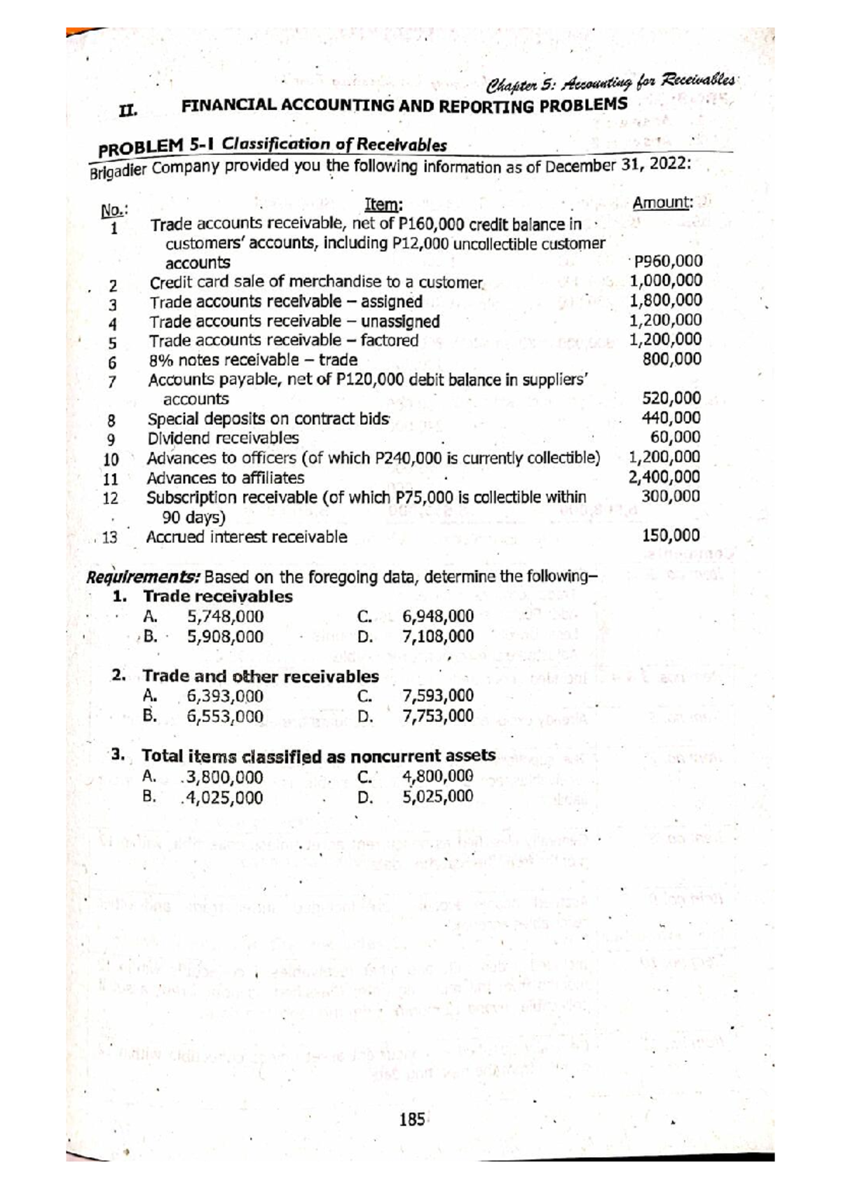 Chapter 5: Receivables Problems - Financial Accounting II - Studocu