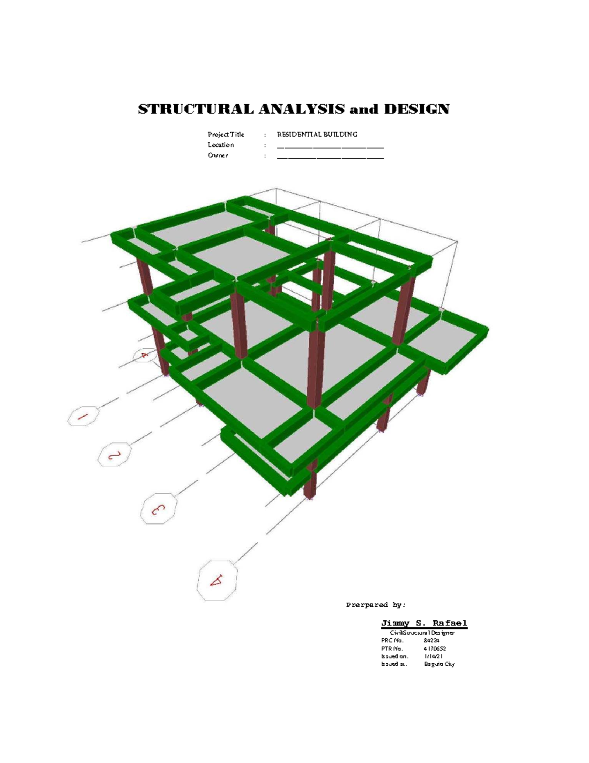 Structural Analysis and Design of Residential Building (ENG 101) - Studocu