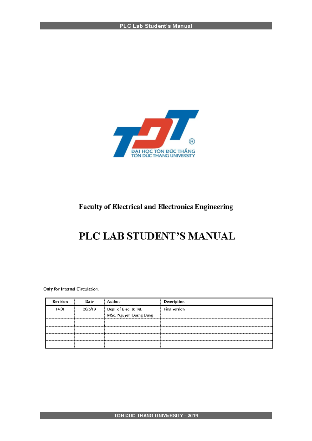 403041 PLC Lab Student's Manual - TIA Portal and Hardware Overview ...