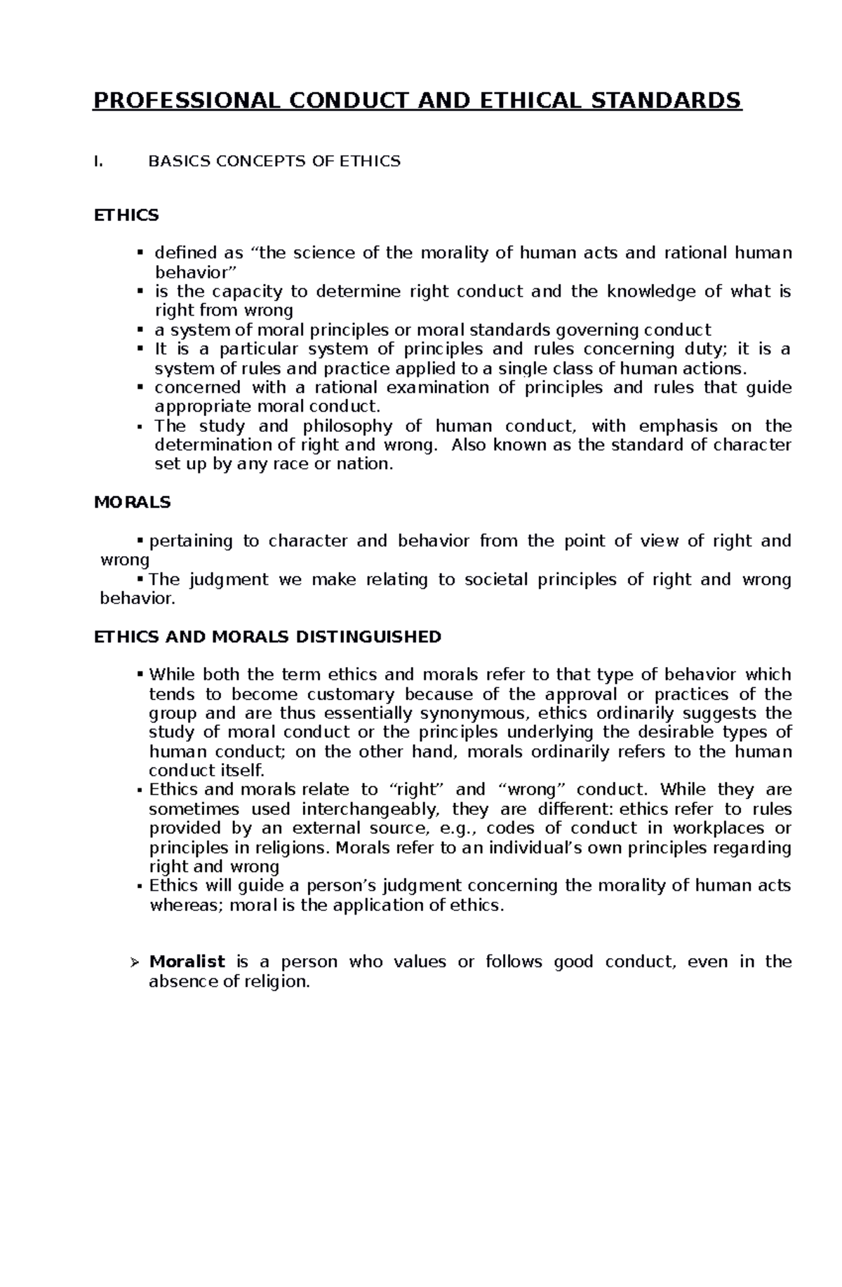 Crim 4: Ethics and Professional Conduct in Law Enforcement - Studocu