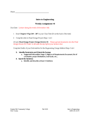 Intro to Engineering Homework 7 done - Name: Ikram Naqqad Intro to ...