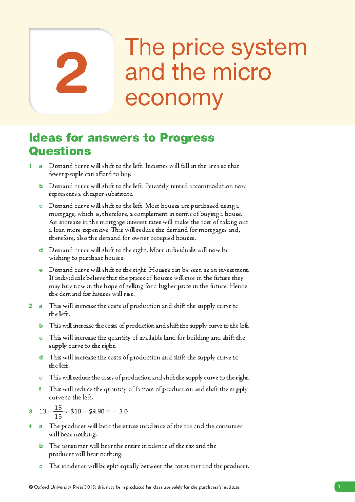 AS Level Economics Chapter 02: Price System & Micro Economy Insights ...