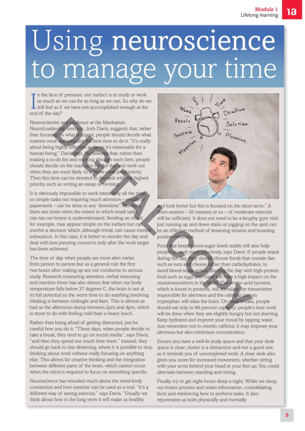 Time-management - Time management - Module 1 Lifelong learning 1a Using ...