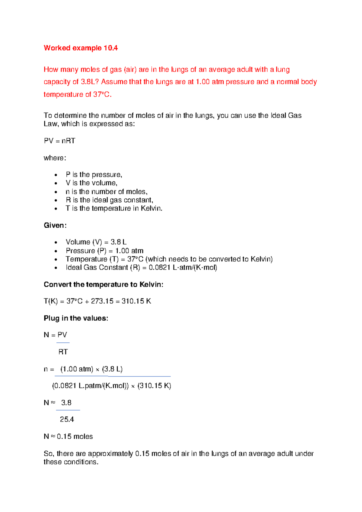 UNIT 3 Answers to Slide Questions 1: Ideal Gas Law Applications - Studocu