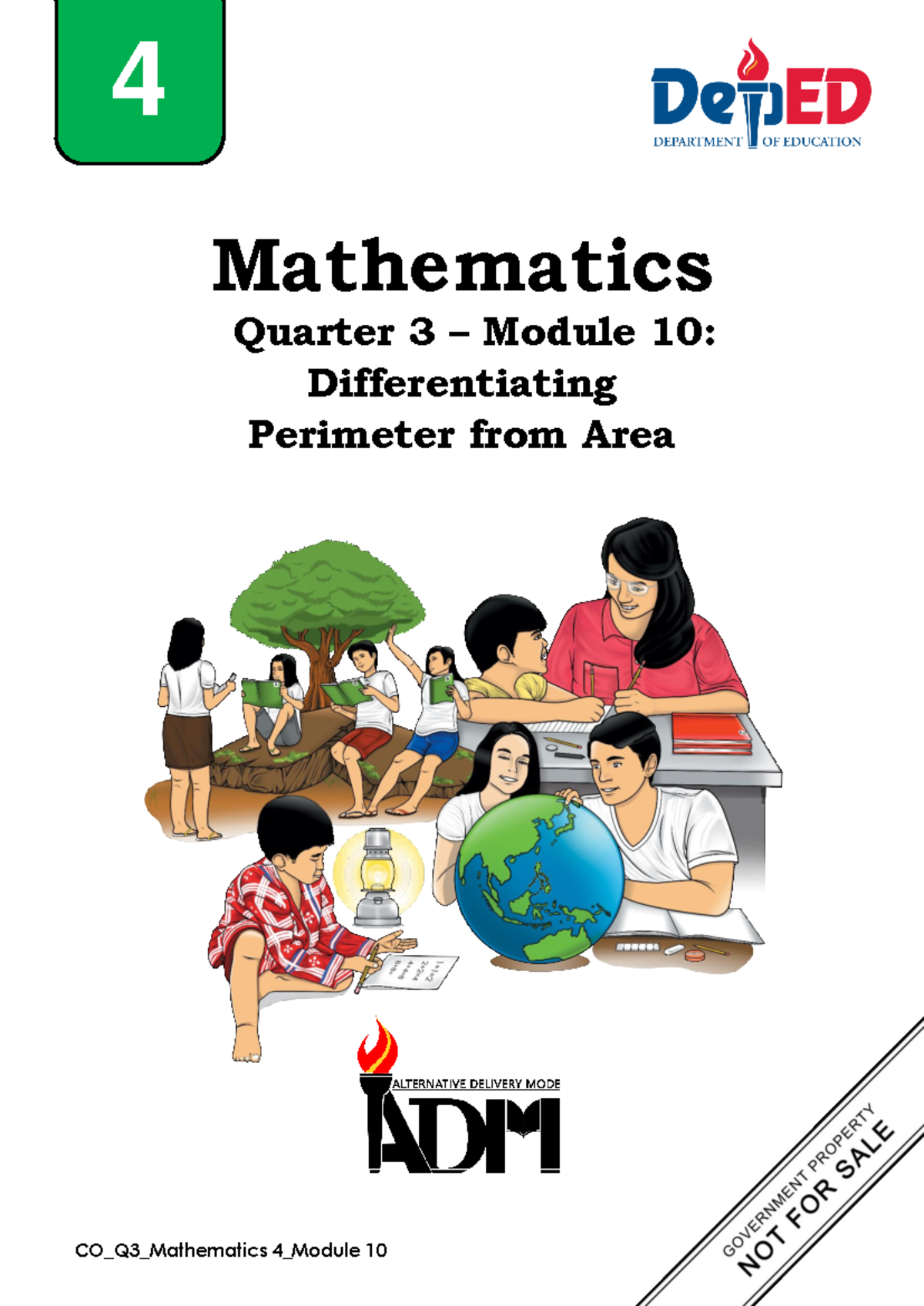MATH4 Q3 Module 10: Understanding Perimeter and Area Concepts - Studocu
