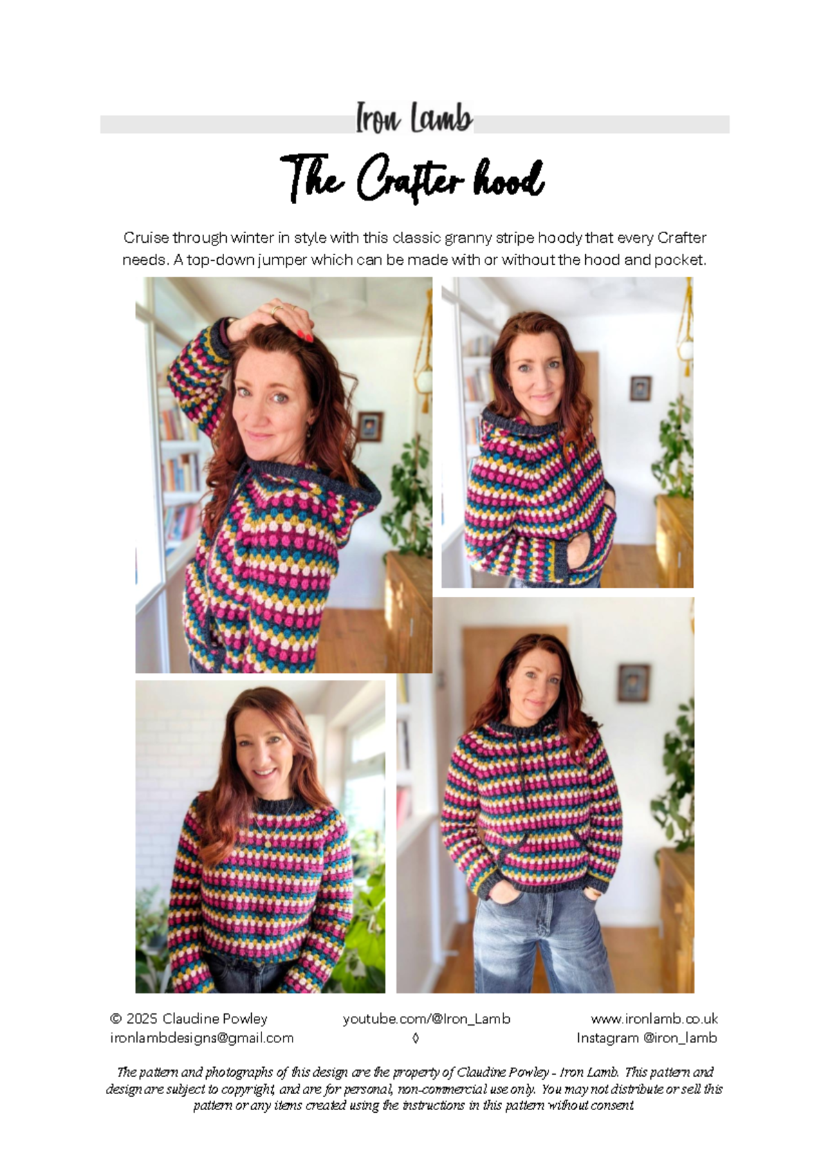 Crafter Hood Pattern (2025) - Stylish Granny Stripe Design - Studocu